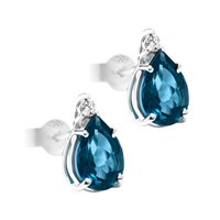Orecchini Lunatica Donna in Oro Topazio 1.90 Ct OBLG750 - OBLG750